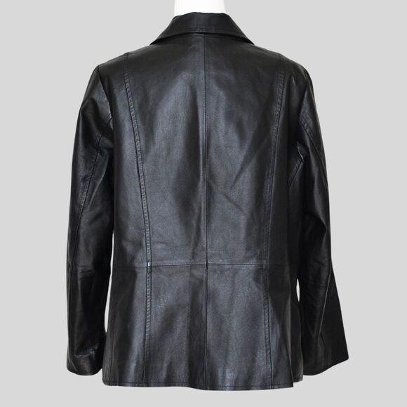 LANE BRYANT Women's Genuine Leather Jacket Size 14/16 - Picture 4 of 8